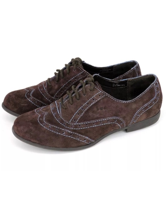 boc Shoes - BOC Born Suzette Suede Wingtip Laceup Oxford Shoes sz 8.5